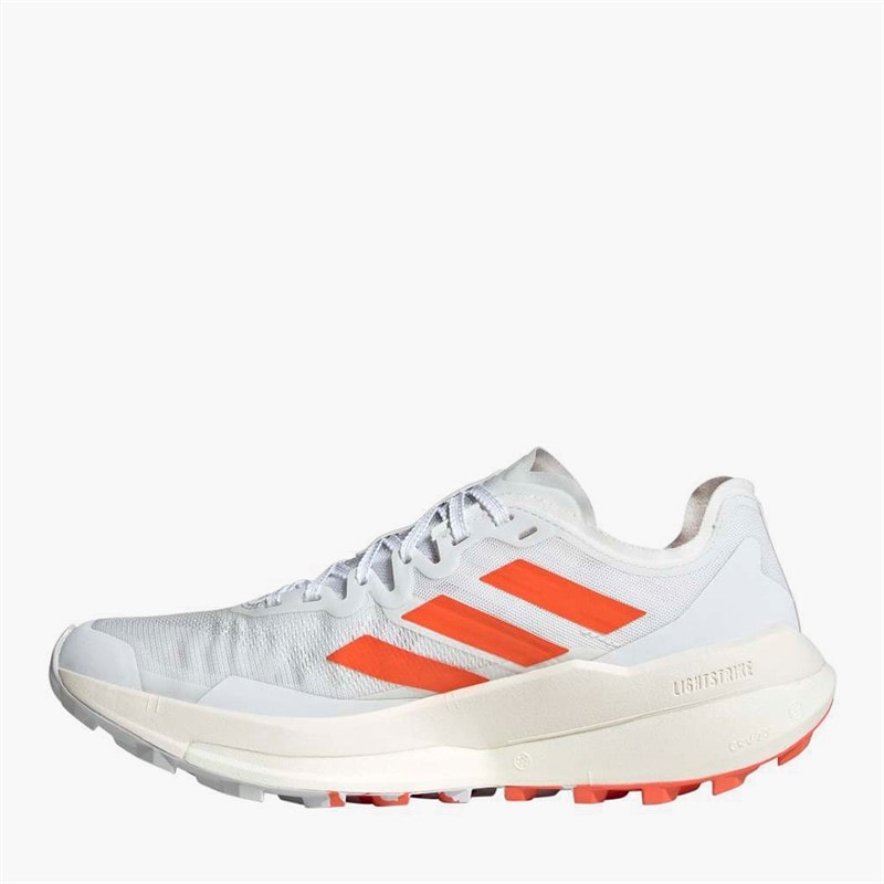 adidas Womens Terrex Agravic Speed Trail Running Shoes Cloud White/Impact Orange/Dash Grey - Image 5