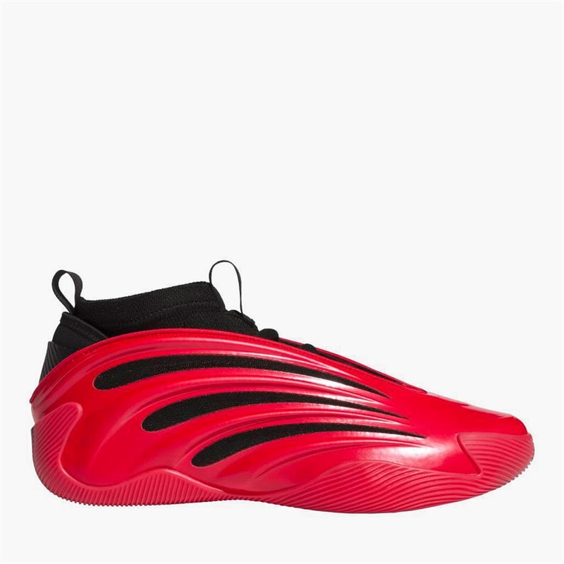 adidas Mens Harden Volume 9 'Red Metallic' Basketball Shoes Pure Ruby/Core Black/Lucid Blue - Image 1