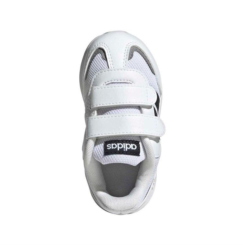 adidas Infant Tensaur Switch Velcro Trainers Cloud White/Core Black/Grey Four - Image 4