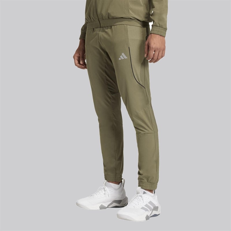 adidas Mens Tech Apparel Track Pants Olive Strata - Image 1