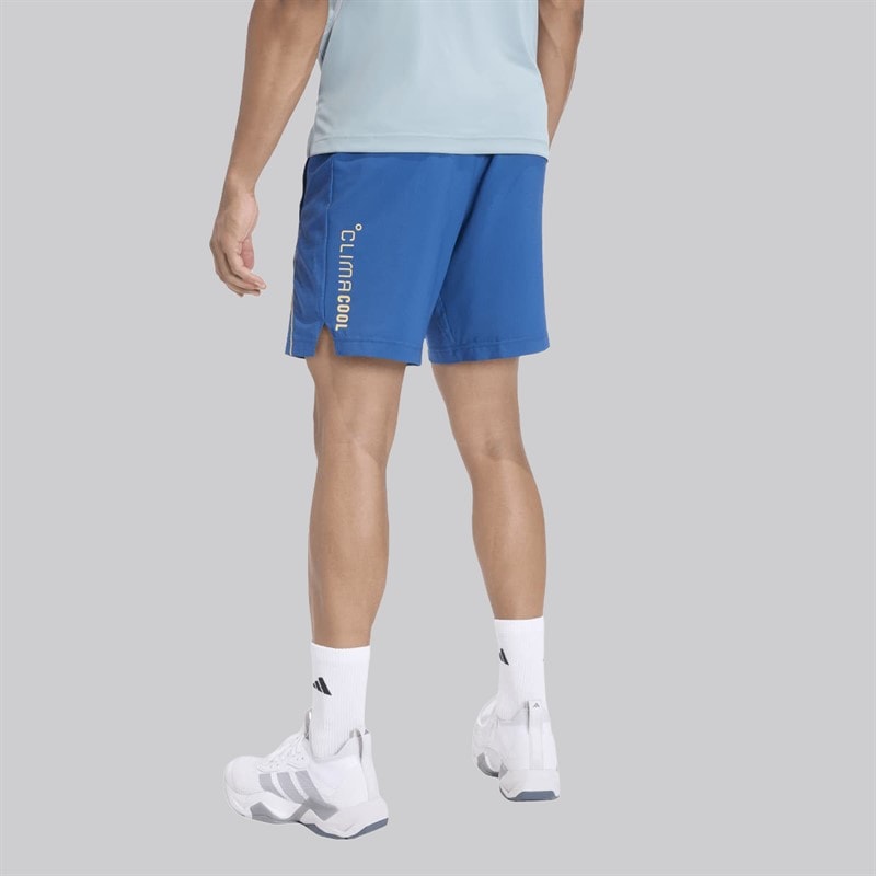adidas Mens Tech Apparel Climacool Training Shorts Dusky Petrol/Semi Ice Tangerine/Reflective Silver - Image 2