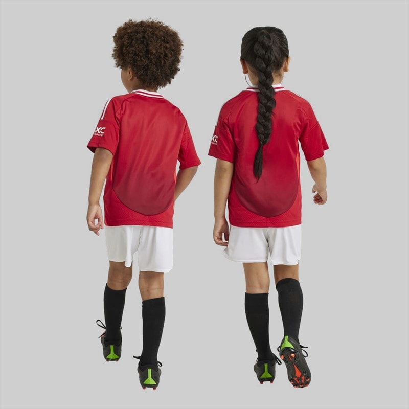 adidas Kids MUFC Manchester United 24/25 Home Mini Kit Mufc Red - Image 2