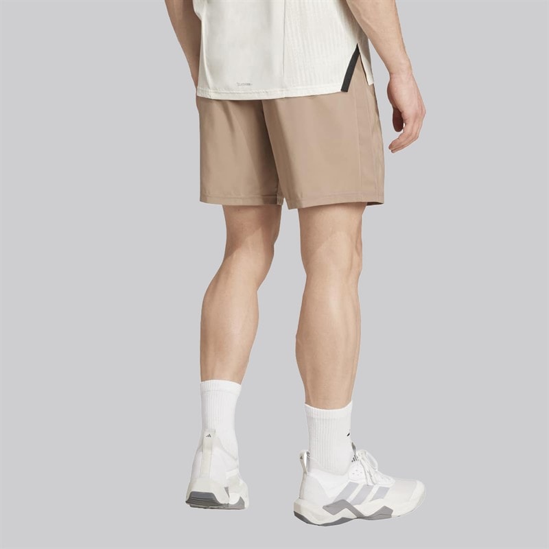 adidas Mens Train Essentials Woven Training Shorts Chalky Brown/Black - Image 2