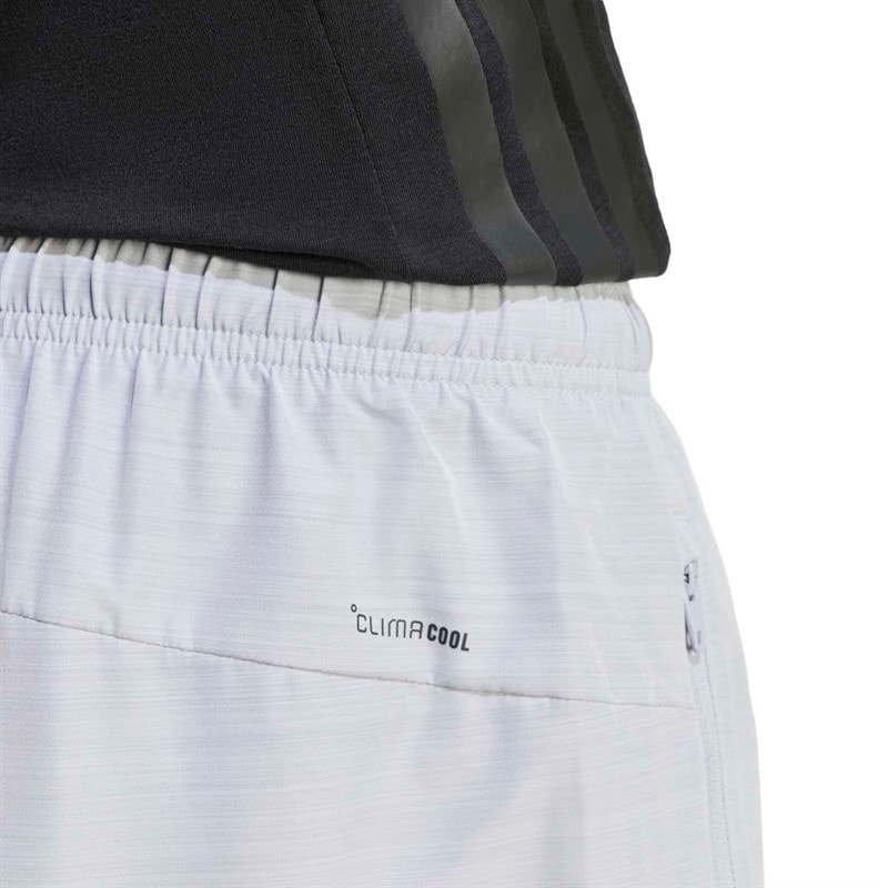 adidas Mens Workout Essentials Base Melange Woven Shorts Halo Silver Mel - Image 4