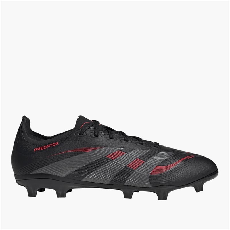 adidas Mens Predator League Stealth Victory Pack FG/MG Firm/Multi Ground Football Boots Core Black/Grey Four/Lucid Red
