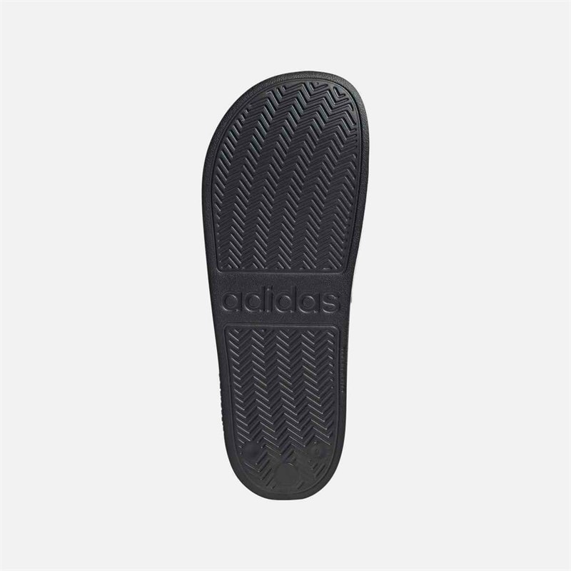 adidas Mens Adilette Shower Sliders Cloud White/Core Black/Core Black - Image 2