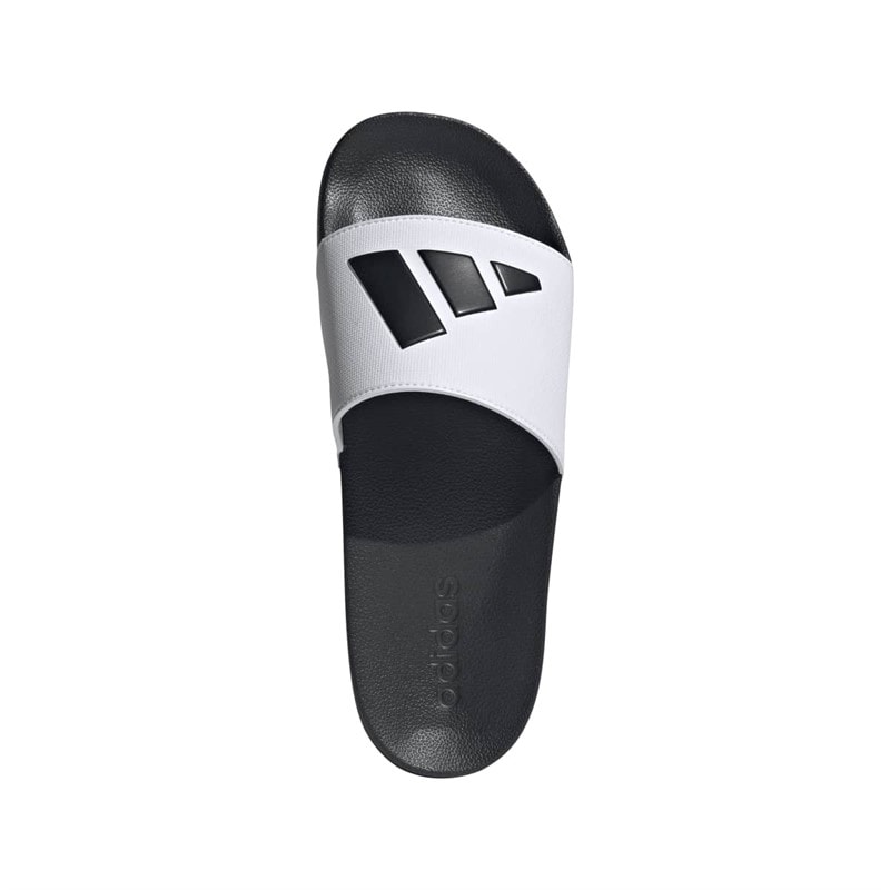adidas Mens Adilette Shower Sliders Cloud White/Core Black/Core Black - Image 4