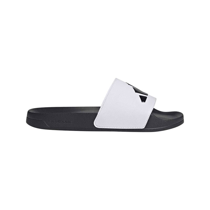 adidas Mens Adilette Shower Sliders Cloud White/Core Black/Core Black - Image 5