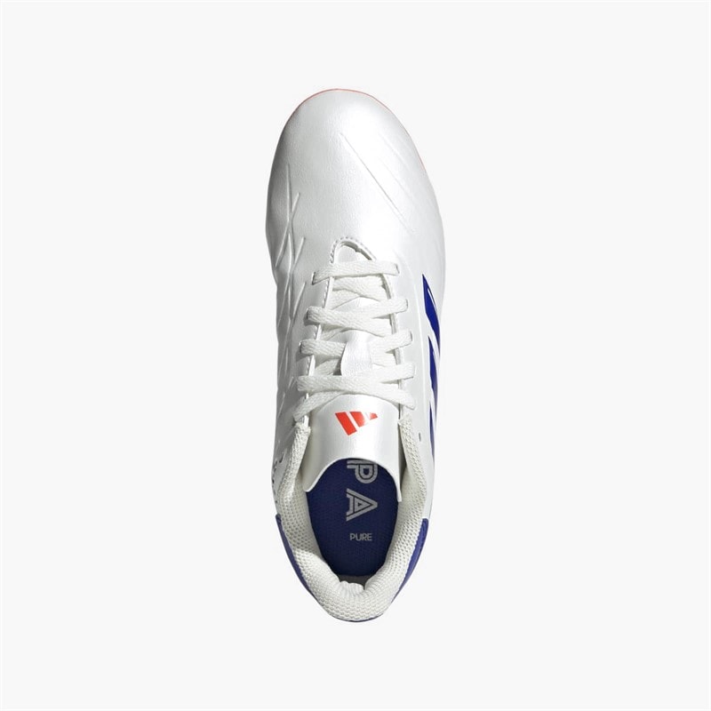 adidas Junior Copa Pure 2 Club Advancement Pack FG Firm Ground Football Boots Cloud White/Lucid Blue/Solar Red - Image 4