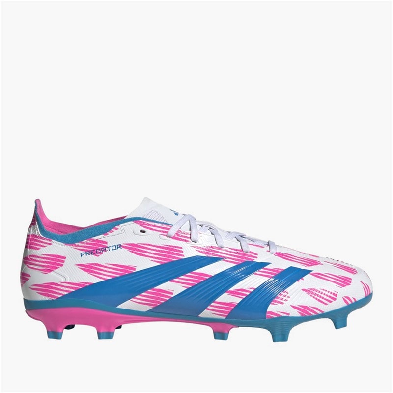 adidas Mens Predator League Reemergence Pack FG Firm Ground Football Boots Cloud White/Solar Blue/Solar Pink