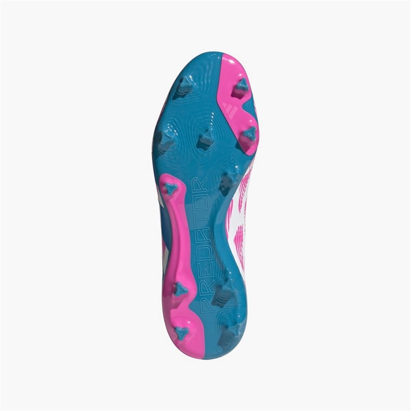 adidas Mens Predator League Reemergence Pack FG Firm Ground Football Boots Cloud White/Solar Blue/Solar Pink - Image 2