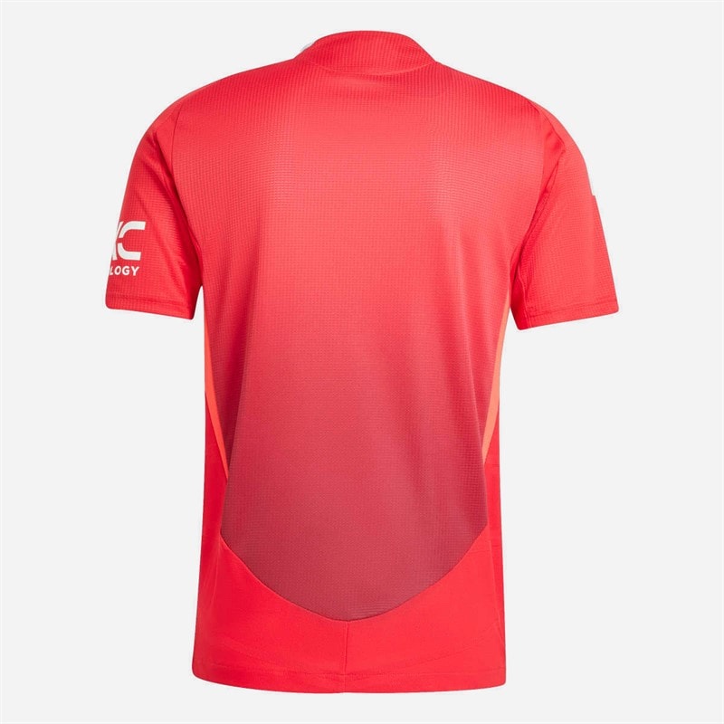 adidas Mens MUFC Manchester United 24/25 Home Authentic Jersey Mufc Red/Bright Red - Image 2