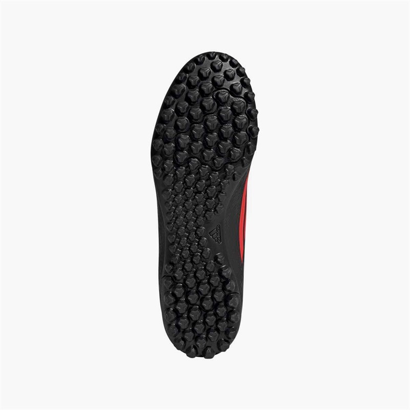 adidas Mens F50 Club Mid Cut Stealth Victory Pack TF Astro Football Boots Core Black/Lucid Red/Black - Image 2
