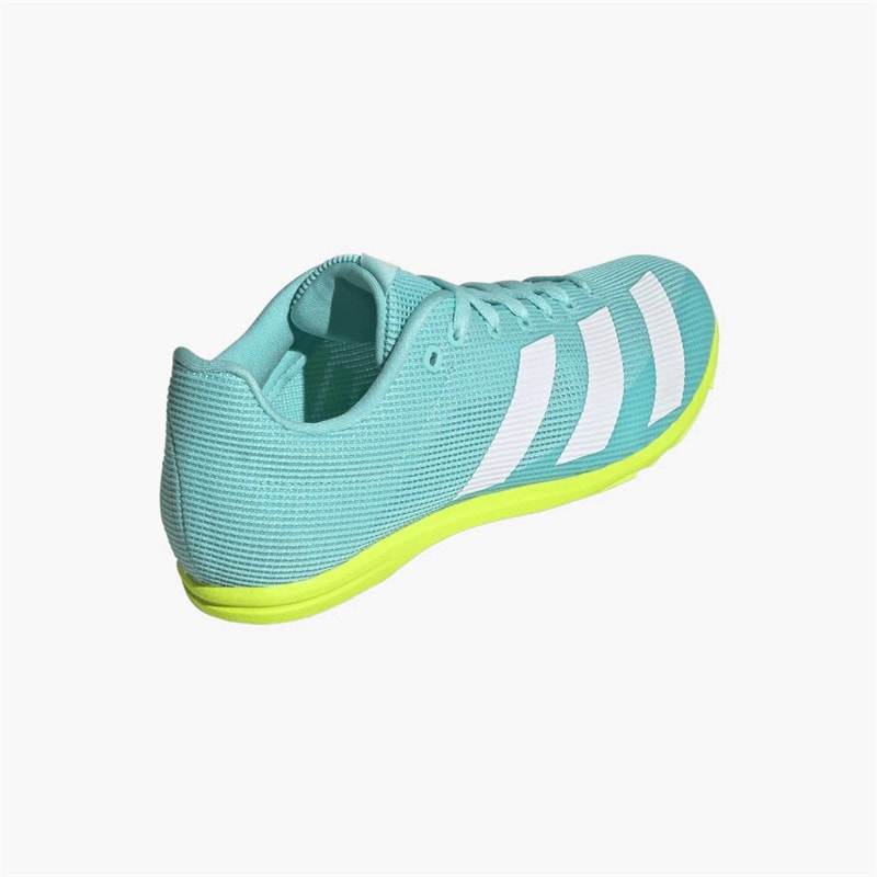 adidas Junior Adizero Allroundstar Running Track Spikes Flash Aqua/Cloud White/Lucid Lemon - Image 3