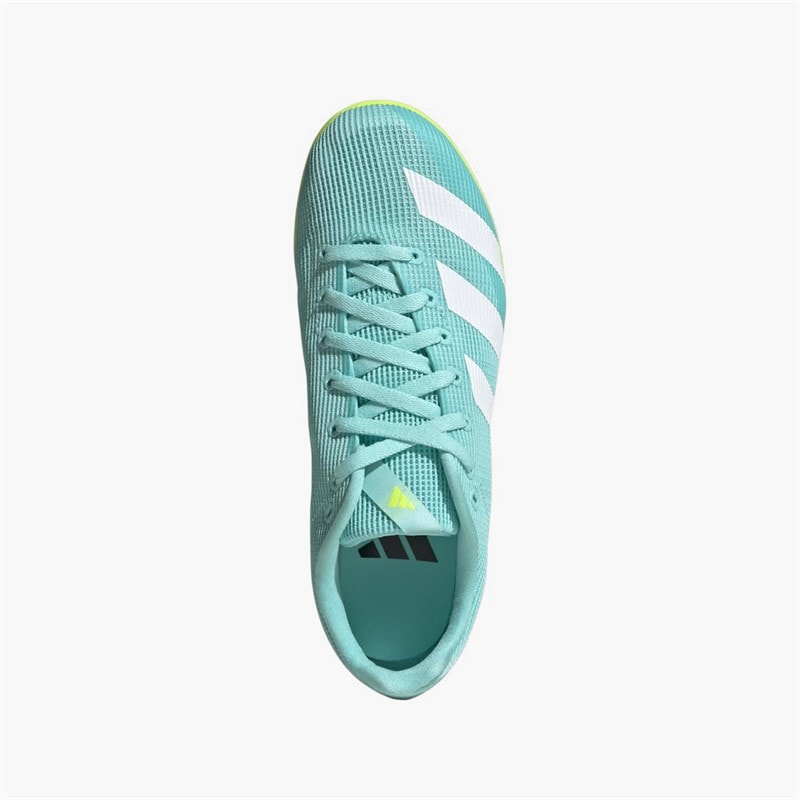 adidas Junior Adizero Allroundstar Running Track Spikes Flash Aqua/Cloud White/Lucid Lemon - Image 4