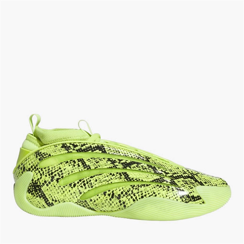 adidas Mens Harden Volume 9 'Snakeskin' Basketball Shoes Solar Slime/Core Black/Solar Slime