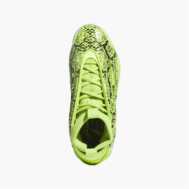 adidas Mens Harden Volume 9 'Snakeskin' Basketball Shoes Solar Slime/Core Black/Solar Slime - Image 4