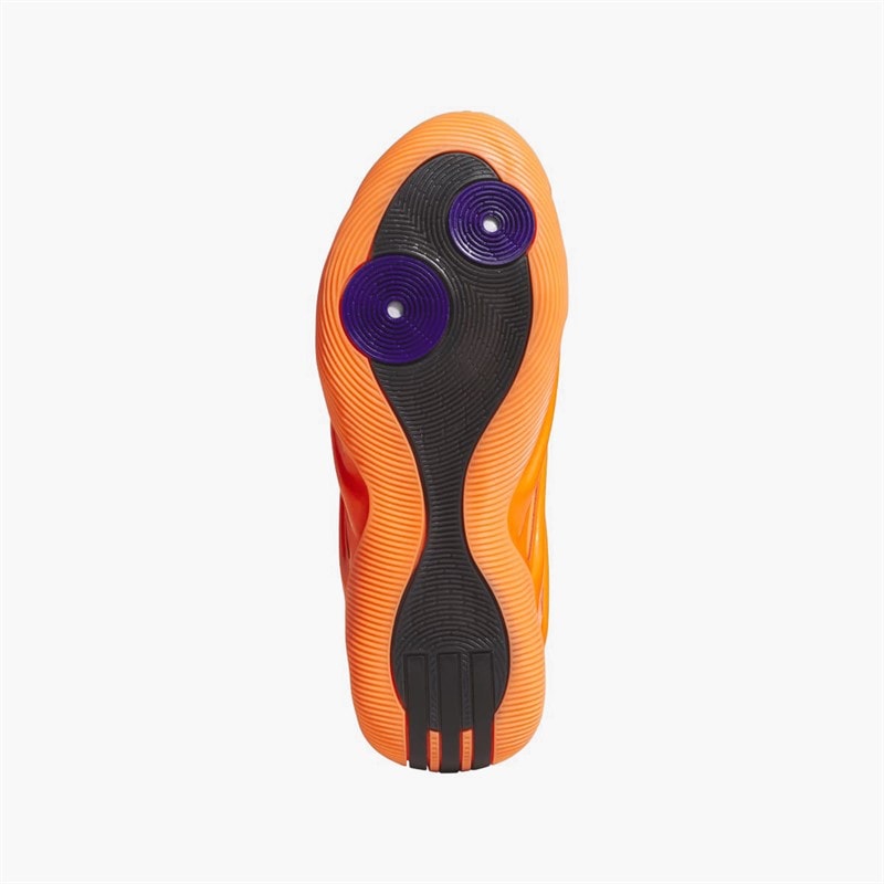 adidas Mens Harden Volume 9 'Dynamo' Basketball Shoes Solar Orange/Core Black/Collegiate Purple - Image 2