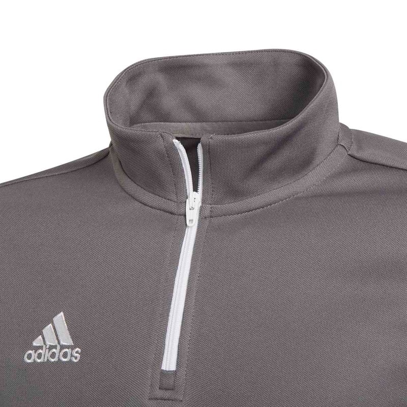 adidas Boys Junior Entrada 22 1/4 Zip Training Top Team Grey Four - Image 3