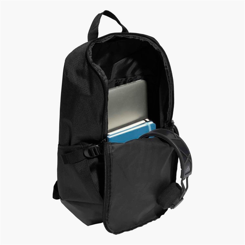 adidas Essentials 3-Stripes Backpack Black/White - Image 3