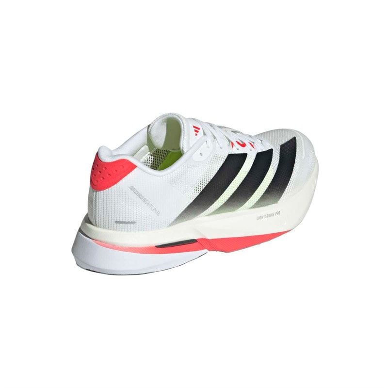 adidas Womens Adizero Boston 13 Lightstrike Pro Neutral Running Shoes Cloud White/Core Black/Lucid Red - Image 3