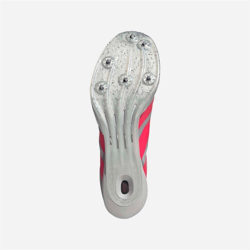 adidas Adizero Prime SP4 Sprinting Track Spikes Grey Two/Lucid Red/Silver Metallic - Image 2