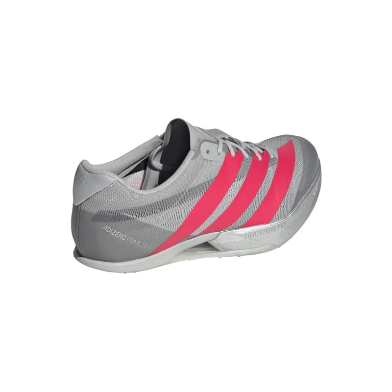 adidas Adizero Prime SP4 Sprinting Track Spikes Grey Two/Lucid Red/Silver Metallic - Image 3