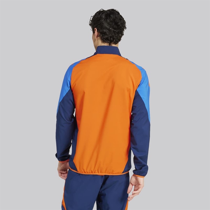 adidas Mens JFC Juventus Tiro 24 Competition Presentation Track Top Team Orange - Image 2