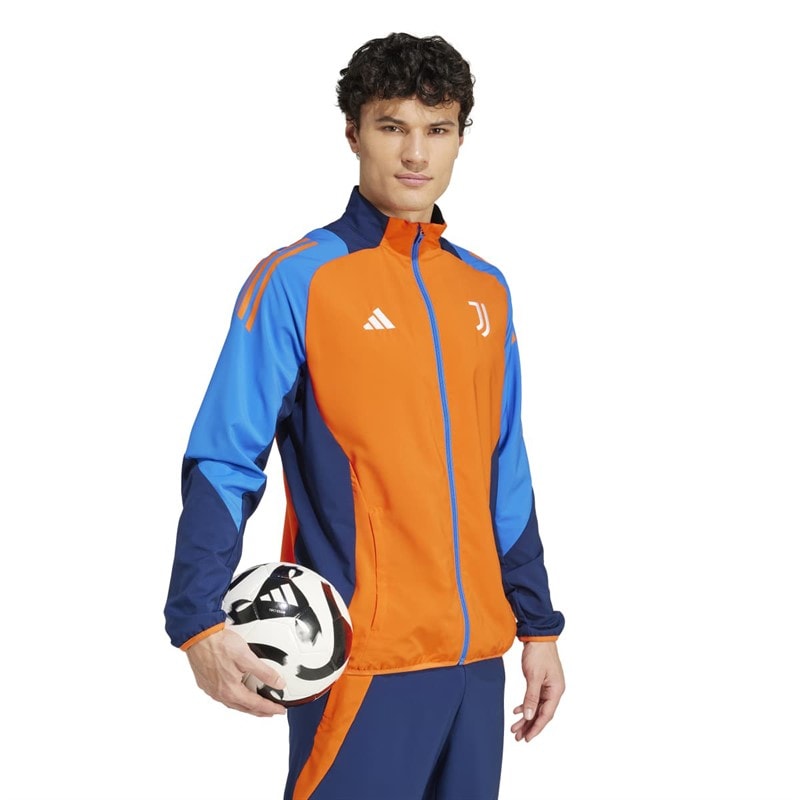 adidas Mens JFC Juventus Tiro 24 Competition Presentation Track Top Team Orange - Image 5