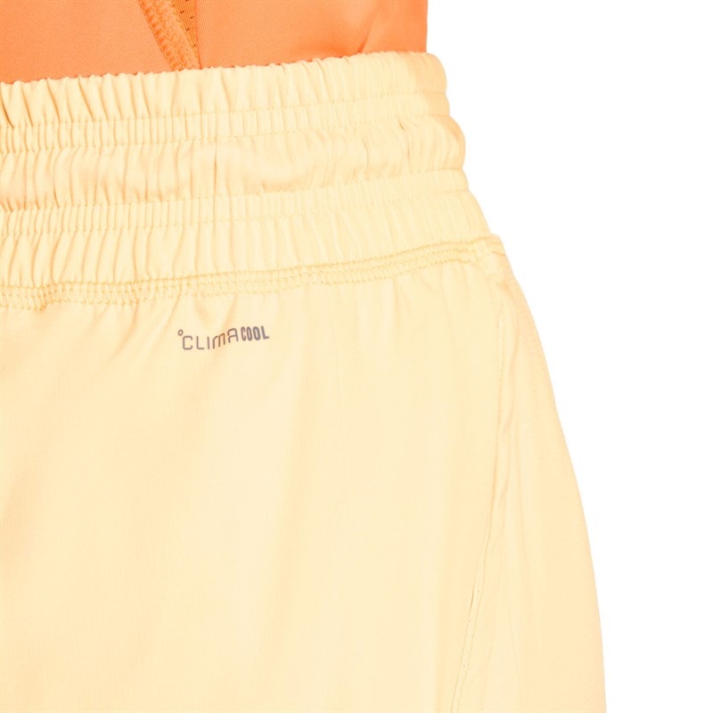 adidas Womens Club Climacool Shorts Ice Tangerine - Image 5
