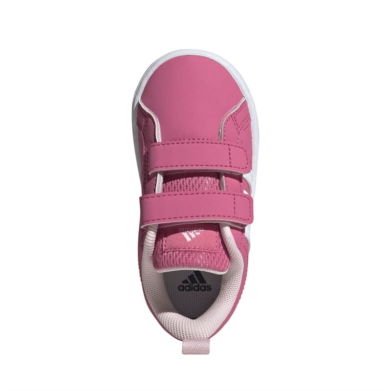 adidas Infant Girls VS Pace 2.0 Velcro Trainers Pink Fusion/Cloud White/Clear Pink - Image 4