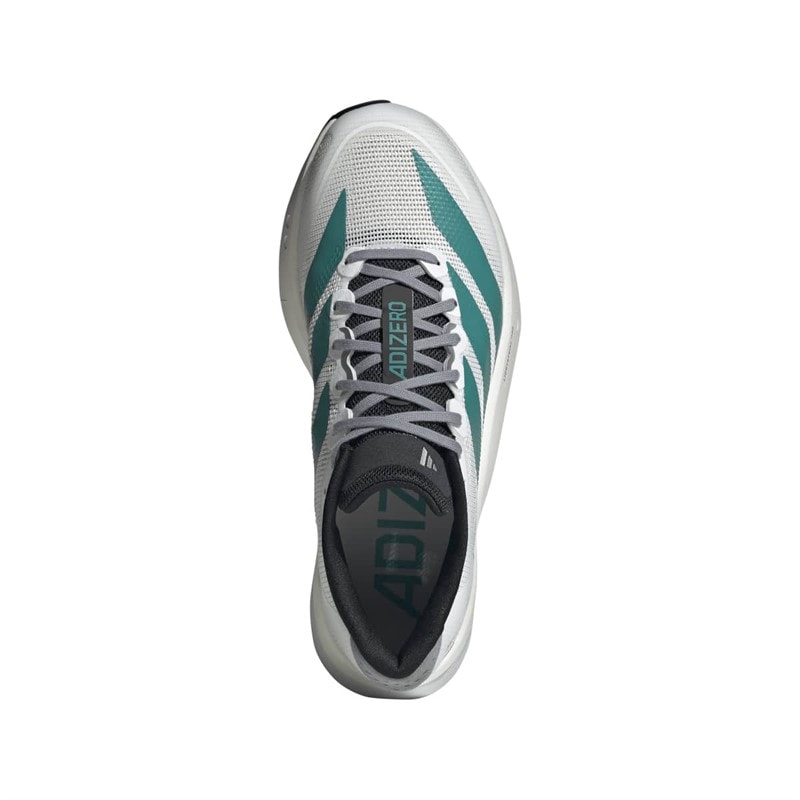 adidas Womens Adizero Boston 13 EQT Lightstrike Pro Neutral Running Shoes Cloud White/Pure Teal/Grey - Image 4