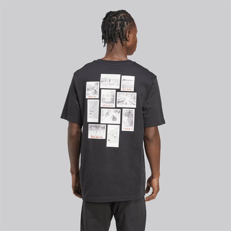 adidas Mens Memories Of Sport Gallery Back Graphic T-Shirt Black