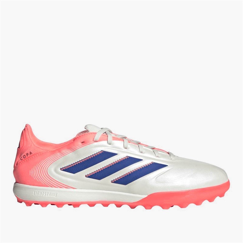 adidas Mens Copa Pure 3 Pro Coral Blaze Pack TF Astro Football Boots Off White/Lucid Blue/Signal Coral