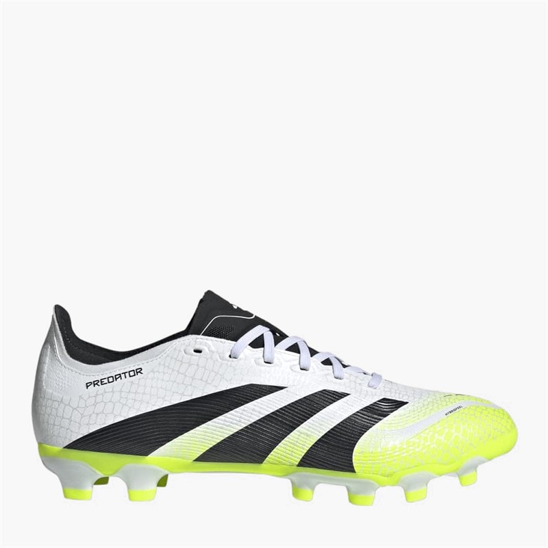 adidas Mens Predator League MG Multi Ground Football Boots Cloud White/Core Black/Lucid Lemon