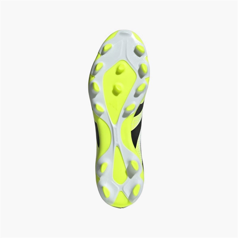 adidas Mens Predator League MG Multi Ground Football Boots Cloud White/Core Black/Lucid Lemon - Image 2