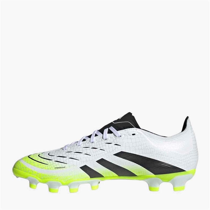adidas Mens Predator League MG Multi Ground Football Boots Cloud White/Core Black/Lucid Lemon - Image 5