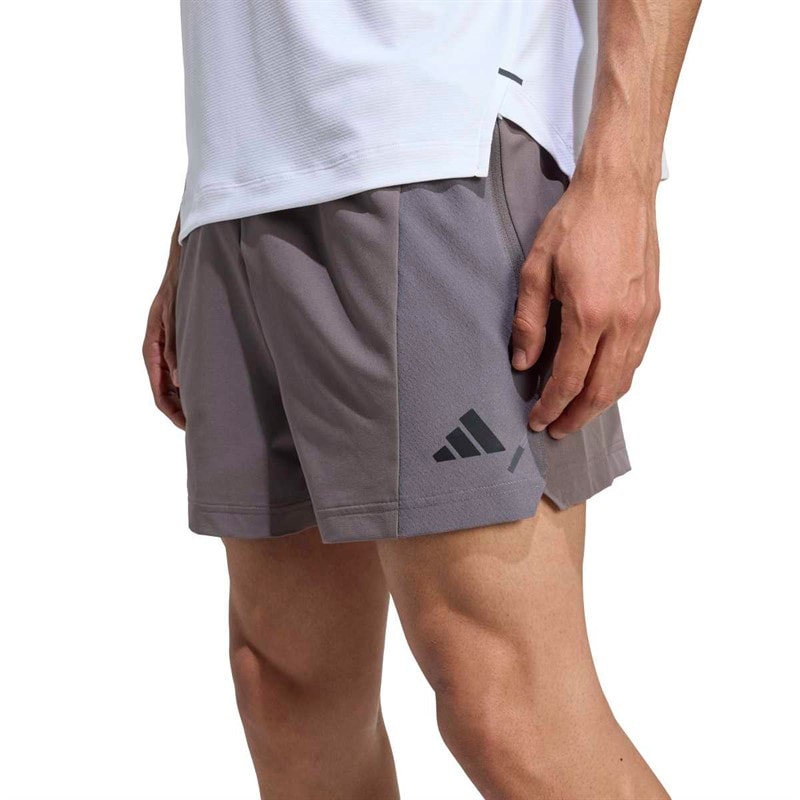 adidas Mens Primelift Shorts Charcoal - Image 3