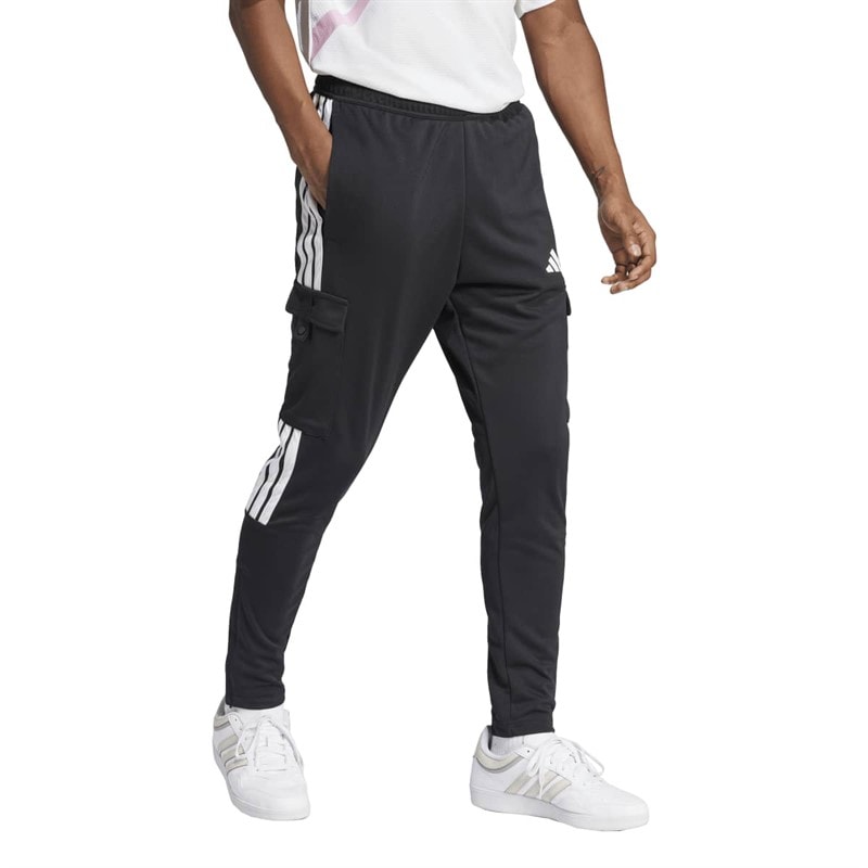 adidas Mens House Of Tiro Cargo Track Pants Black/White - Image 3