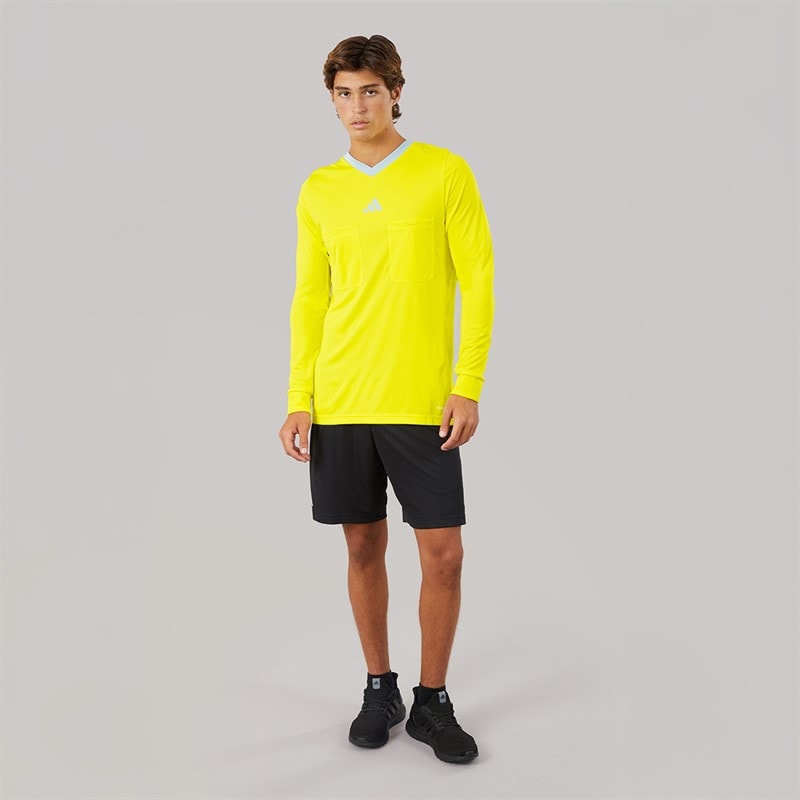 adidas Mens Referee 22 Long Sleeve Jersey Bright Yellow - Image 4