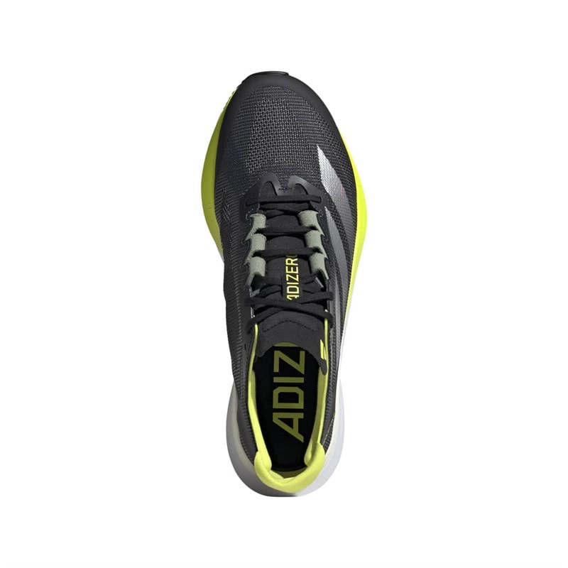 adidas Mens Adizero Boston 12 Lightstrike Pro Neutral Running Shoes Aurora Ink/Silver Metallic/Pulse Lime - Image 4