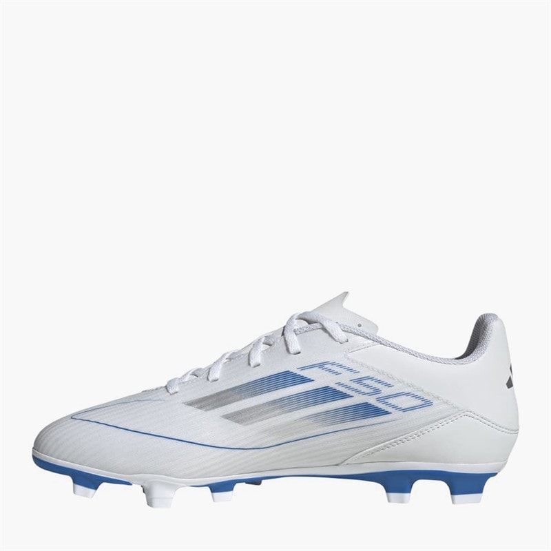 adidas Mens F50 Club Polar Victory Pack FG Firm Ground Football Boots White/Silver Metallic/White - Image 5