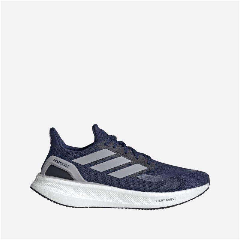 adidas Mens Pureboost 5 Neutral Running Shoes Dark Blue/Glory Grey/Core Black
