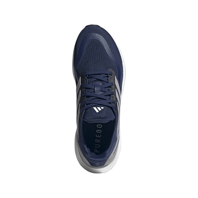 adidas Mens Pureboost 5 Neutral Running Shoes Dark Blue/Glory Grey/Core Black - Image 4