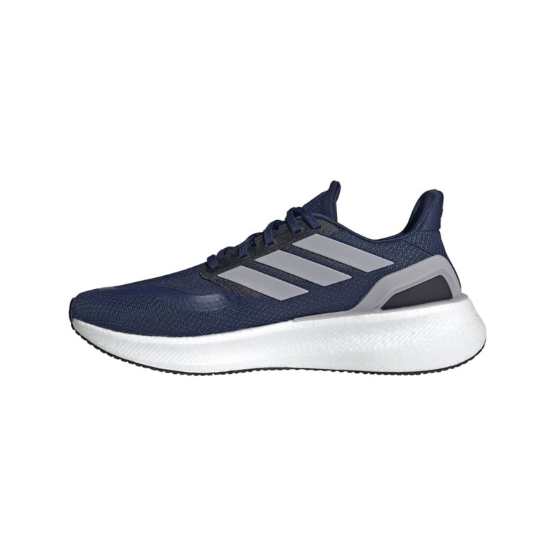 adidas Mens Pureboost 5 Neutral Running Shoes Dark Blue/Glory Grey/Core Black - Image 5