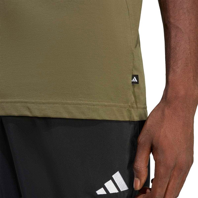 adidas Mens Camo Explorer Graphic T-Shirt Olive Strata - Image 3