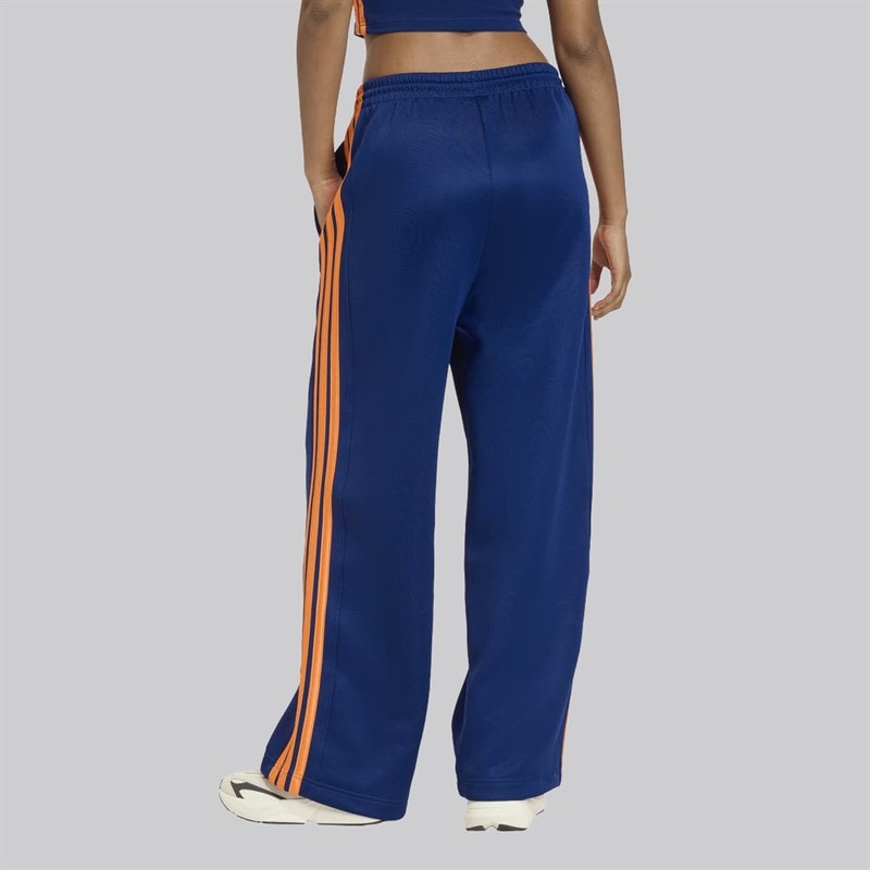 adidas Womens Stadium 3-Stripes Track Pants Dark Blue/Pure Orange/Off White - Image 2