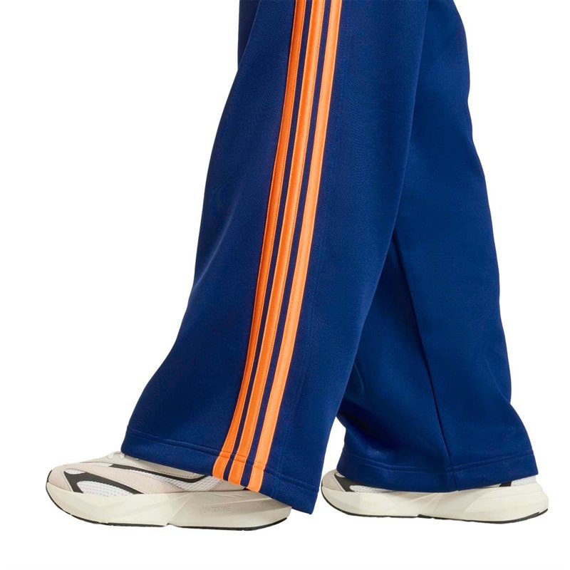 adidas Womens Stadium 3-Stripes Track Pants Dark Blue/Pure Orange/Off White - Image 5
