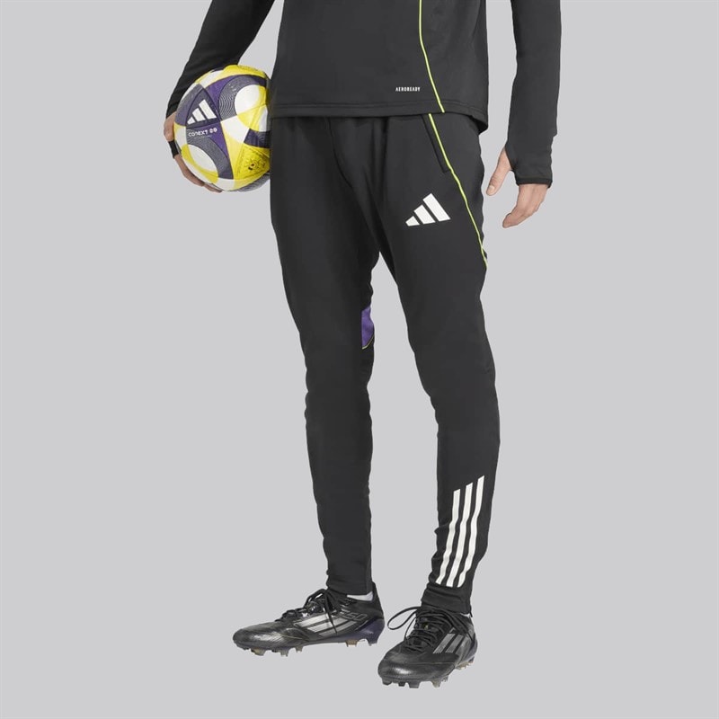 adidas Mens Tiro 25 Competition Track Pants Black/Purple Rush