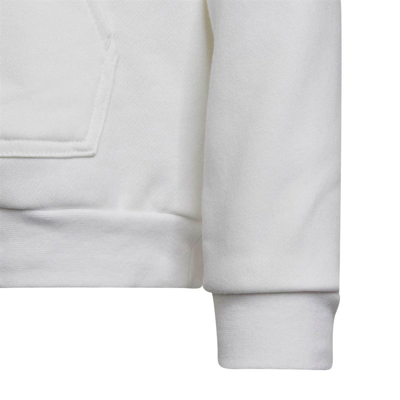 adidas Junior Boys Entrada 22 Pullover Hoodie White/Black - Image 5